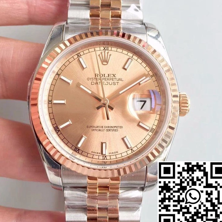 Rolex Datejust Gold Dial Rose AR 36mm 116234 Factory 0919